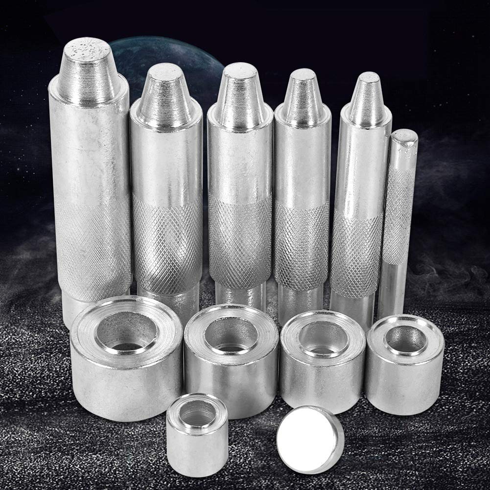 Outil De Pose D'œillets (poinçon Et Matrice) - Acier Carbone - Taille 17mm (1400#) - Pour Cuir, Tissu, Vêtements, Rideaux