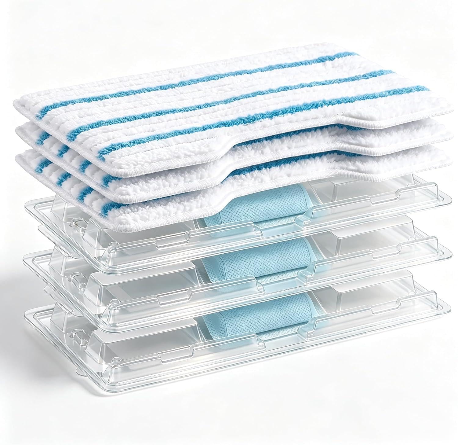 3 Set Reusable Pad Refills Compatible with Shark VacMop Vacuum Spray Mop