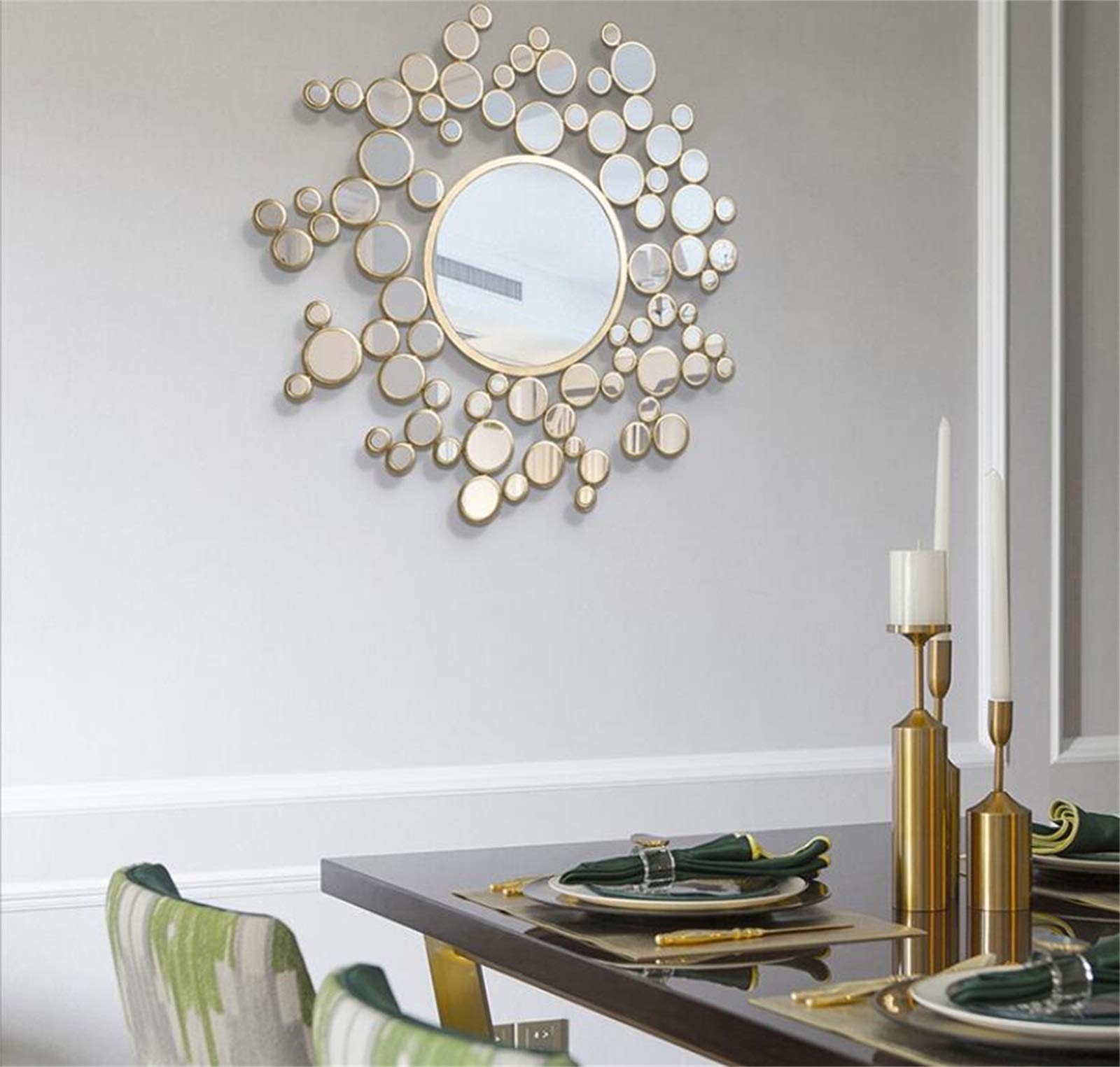 Miroir Mural Décoratif En Sélénite Style Sunburst - Fait Main En Inde - Personnalisable - Neuf (décoration Salon)