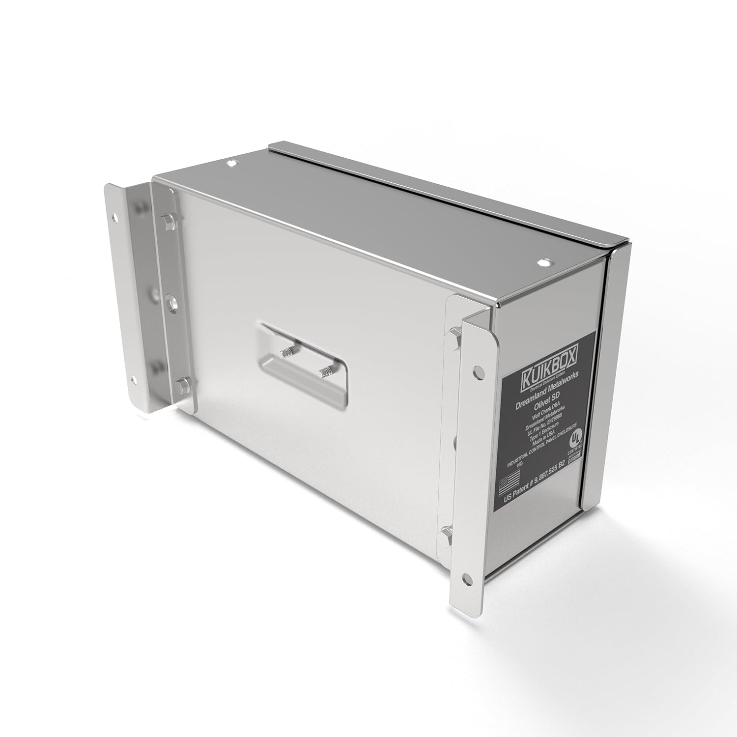 4-Gang Multi-Gang Electrical Enclosure (2-Space) – Heavy Duty 16ga Steel with Patented Hanglid – UL Listed Industrial Junction Box (KB-02)