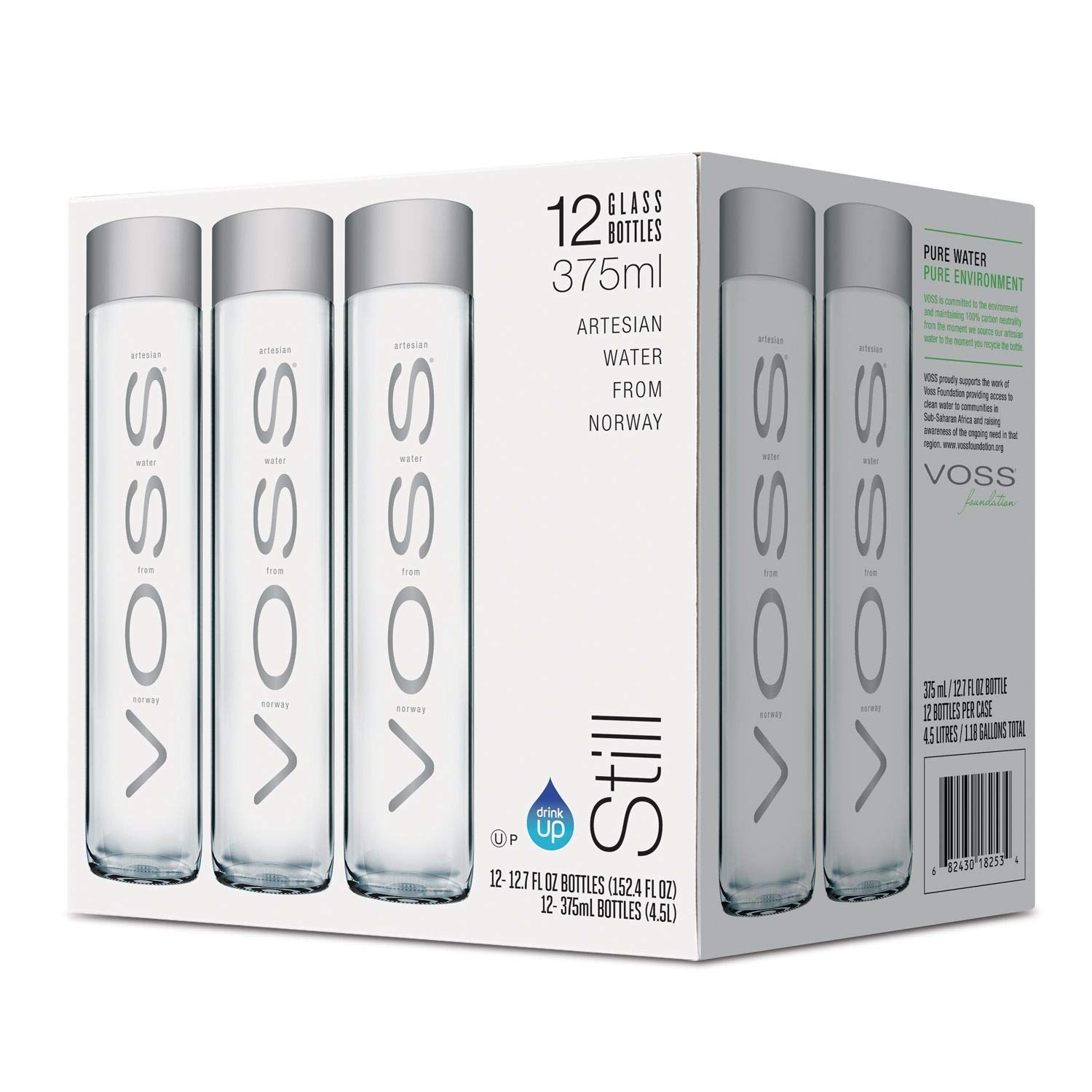 Voss Artesian Water, Still Bottle, 12 x 375 ml