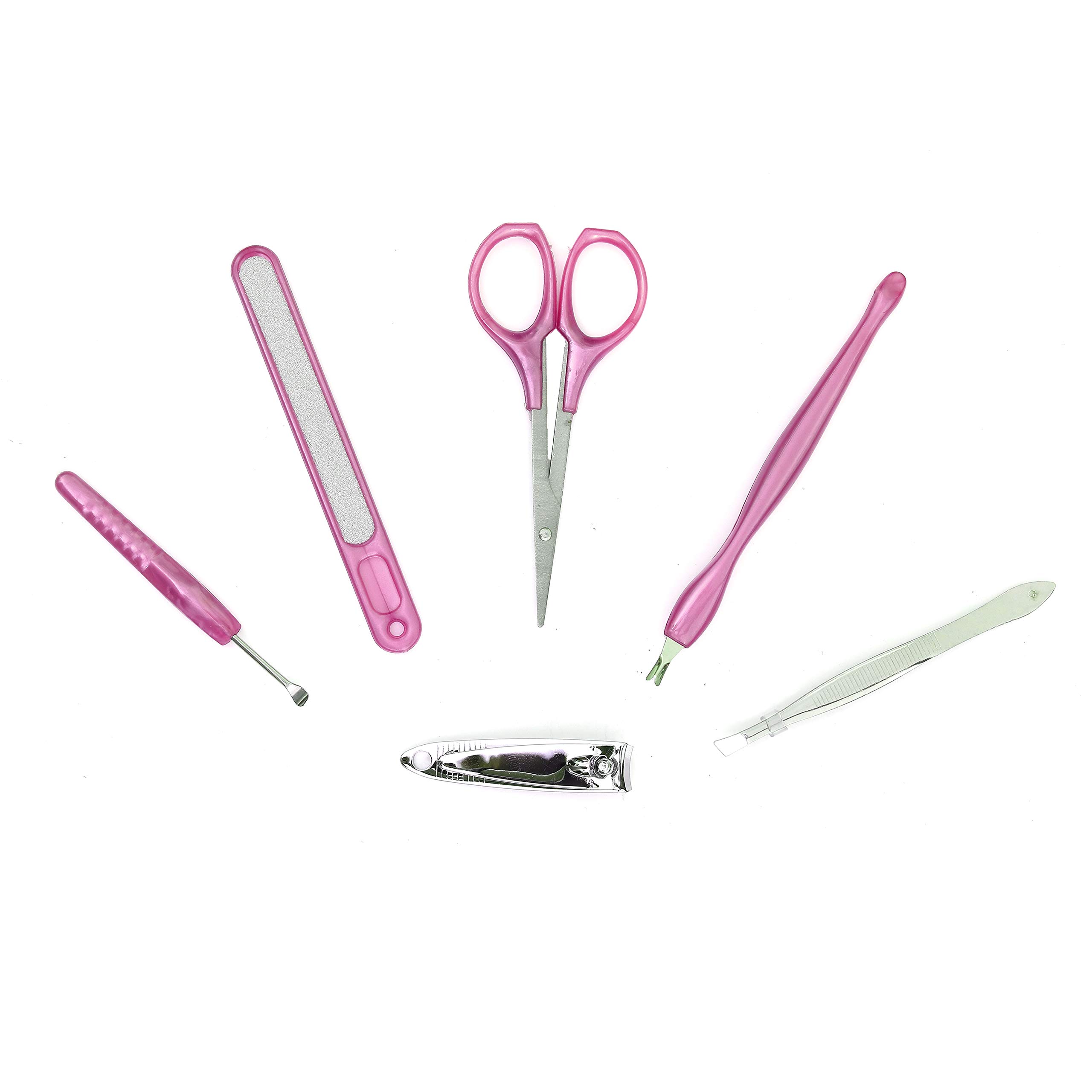Paradise Good Finish Stainless Steel 5 in 1 Manicure Pedicure Set Kit *2-picture-30