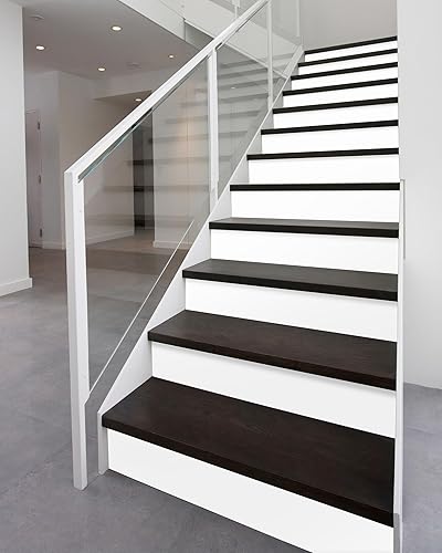 Miniatura 3 de FLFK Juego de 7 calcomanías de escalera con patrón geométrico colorido, calcomanías para escaleras, vinilo para despegar y pegar, 39 pulgadas de