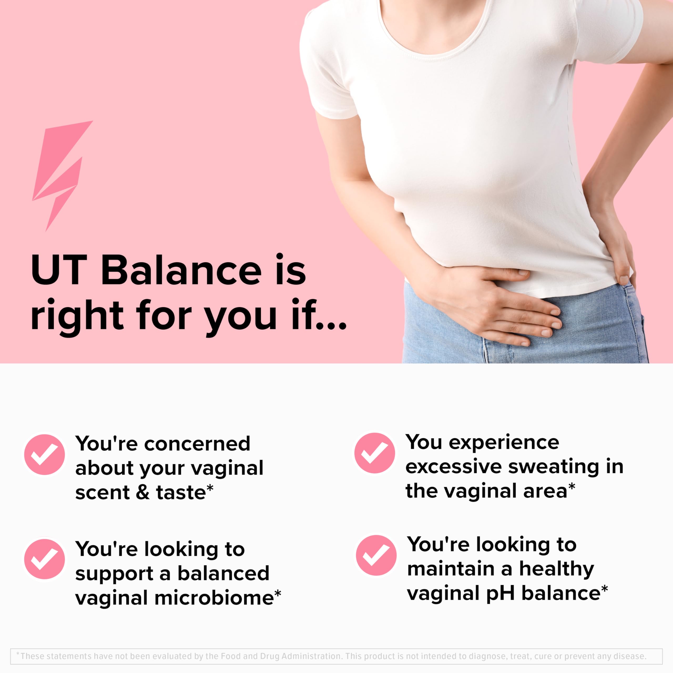 Inno UT Balance - Women's Probiotics with Cranberry, Magnesium, Green Tea, & Turmeric - Vaginal Health Probiotics for pH Balance, Urinary Tract Health and Freshness Support for Women (60 Capsules) — Amazon image 4