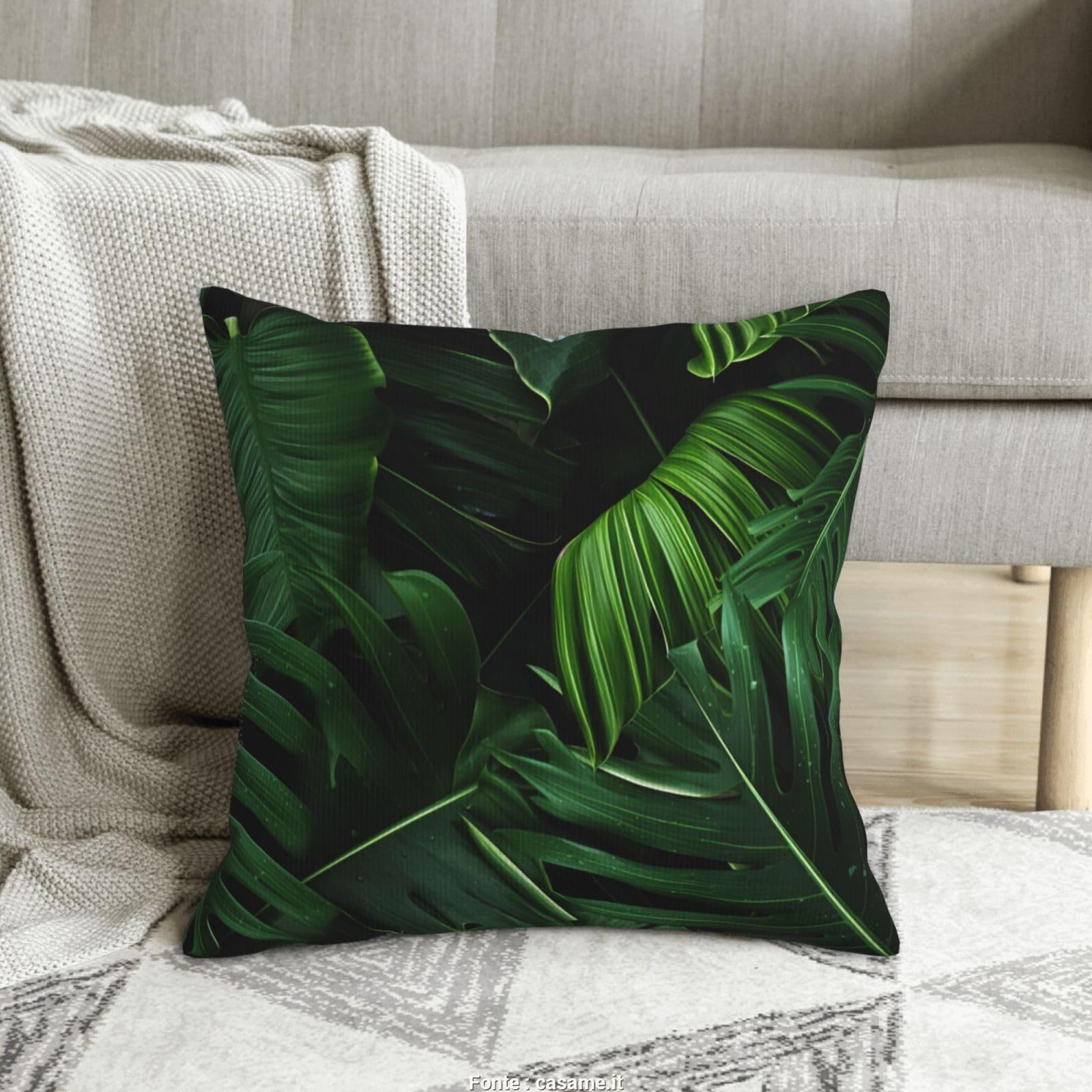 Housses de coussin en velours imprimé pour sublimer votre canapé