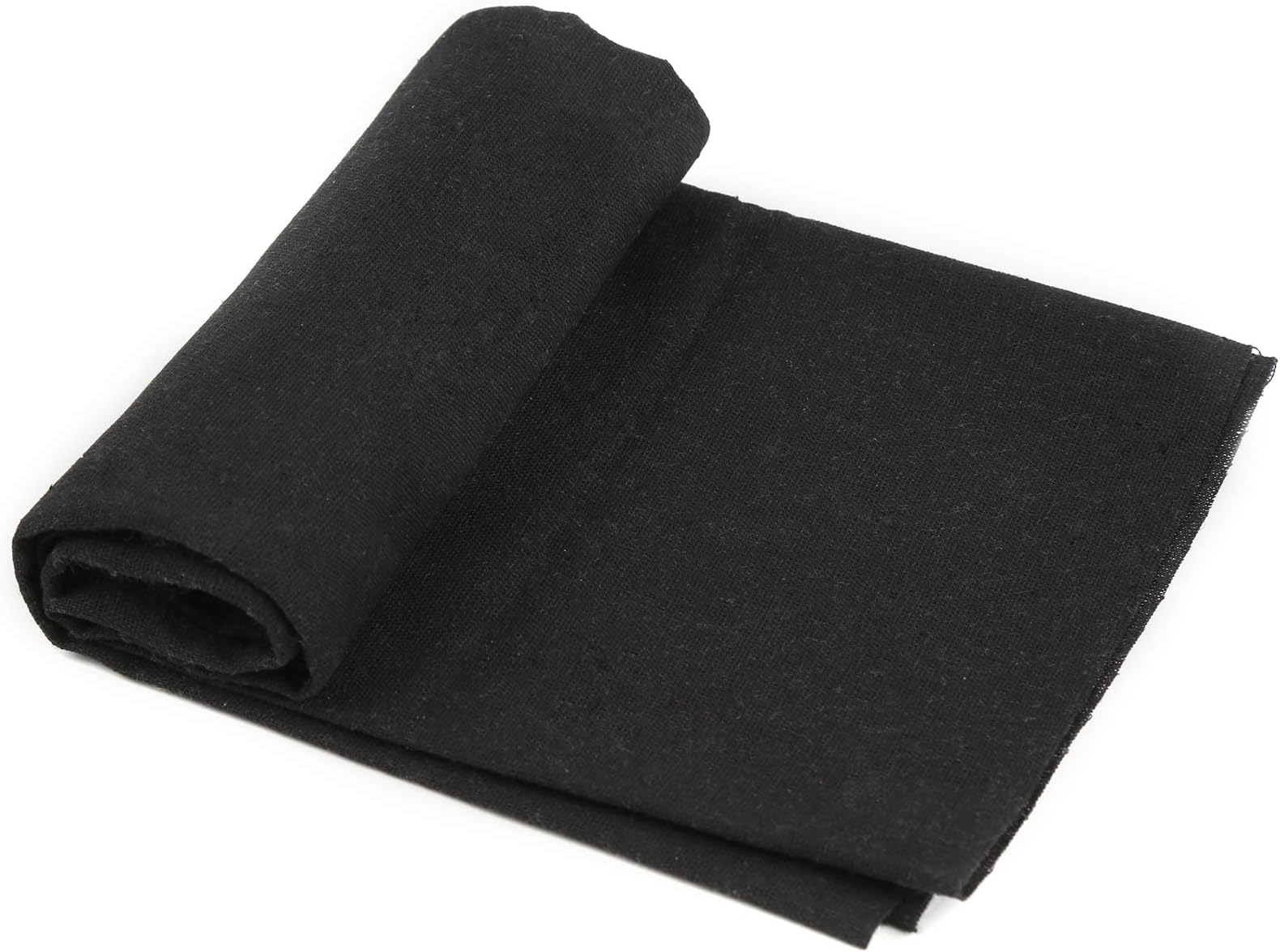 Black Linen Needlework Fabric, (59In x 19In) Large Size Linen Fabric Cloth Linen Fabric for Making Garment Craft Upholstery Flower Pot Decoration