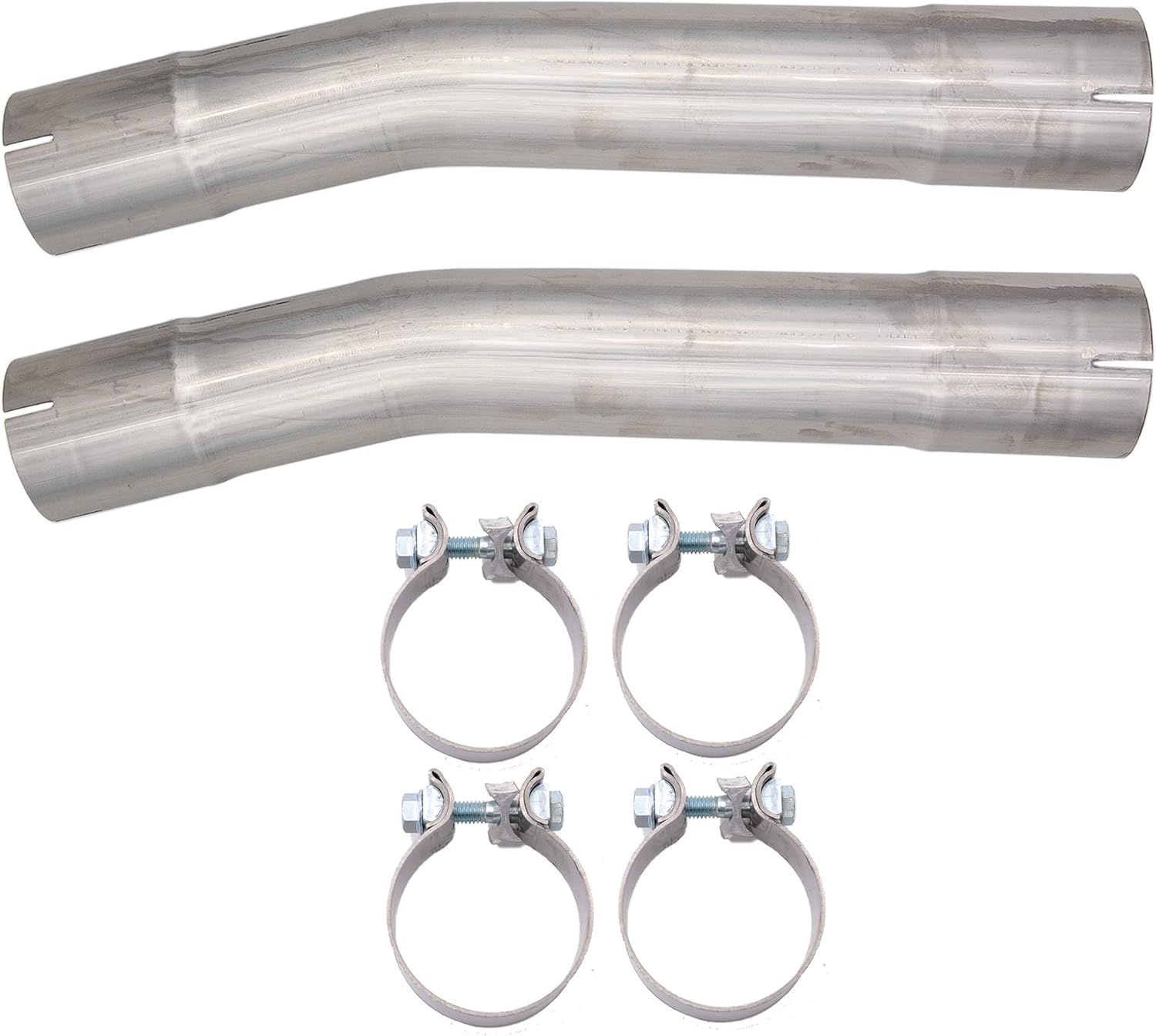 Mid Muffler Replacement Kit Compatible With Dodge Challenger/Charger / 300 SRT Scatpack 6.4 6.1 392 2011-2020 and 5.7L 2017-2021 304 16 Gauge Stainless Steel (Oval mufflers only)