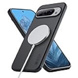 Magnetic Case for Google Pixel 9 Pro XL, Built-in Magnets Compatible with MagSafe, Thin Slim Fit, Shockproof Protective, Soft Bumper, TPU+PC Dual Protection Cover for Pixel 9 Pro XL - Black