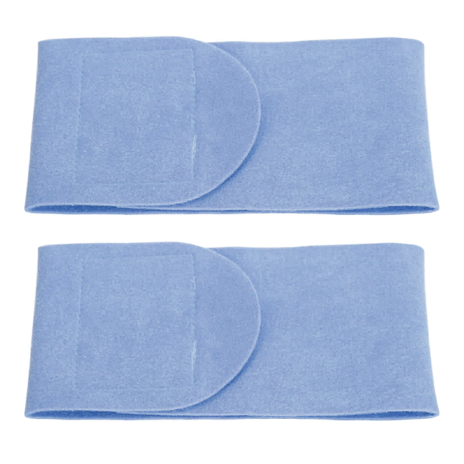Gel Neck Patch, Lightweight 2PCS Cervical Membrane Patch Leakproof Design Hook and Fastener for Rest Work Sports Entertainment (Blue)