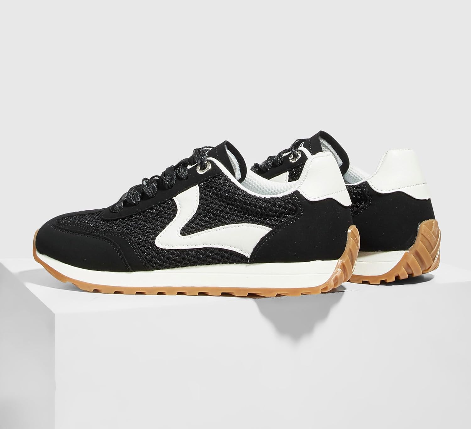 LUCKY STEP Women's Fashion Sneakers Trendy Tennis Shoes Neutral Stylish Retro Trainers Casual Running Walking Shoes - Image 7