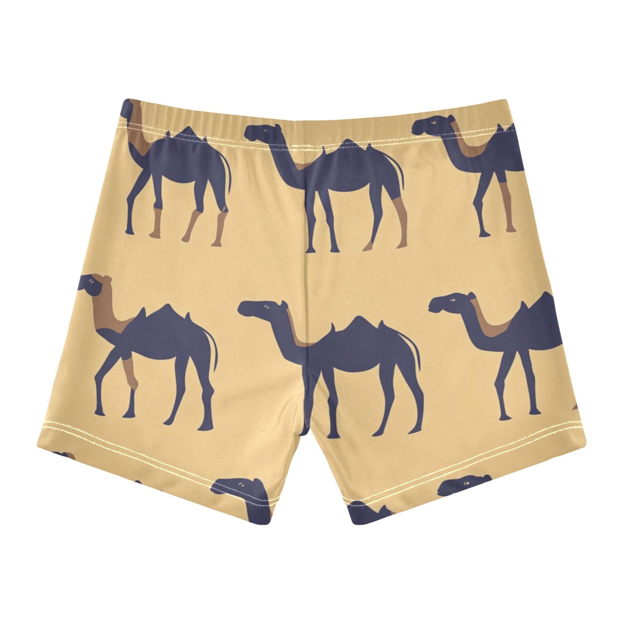 YYZZH Camel Pattern Boys Swim Trunks Kid's Swim Pants Swim Shorts Bathing Suit Swimsuit Swimwear
