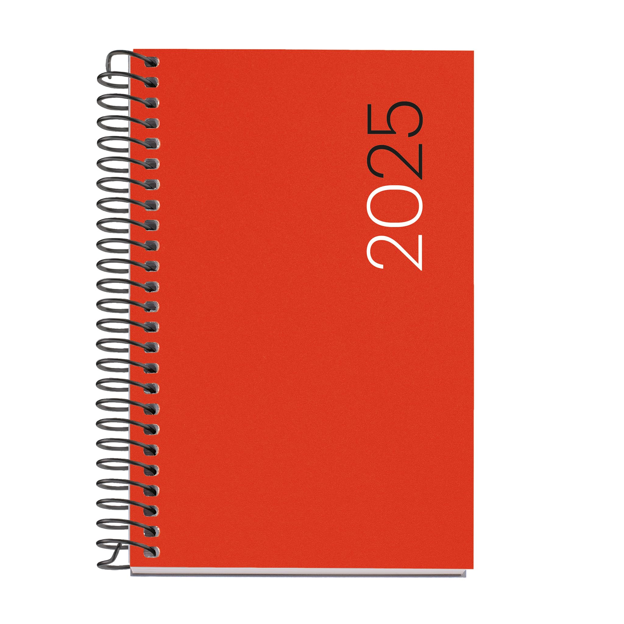 Miquelrius, 2025 Diary, Yearly Diary 80 x 120 mm, Day Page, Flexible Polypropylene Cover, Spiral, Paper 80 g/m², Spanish