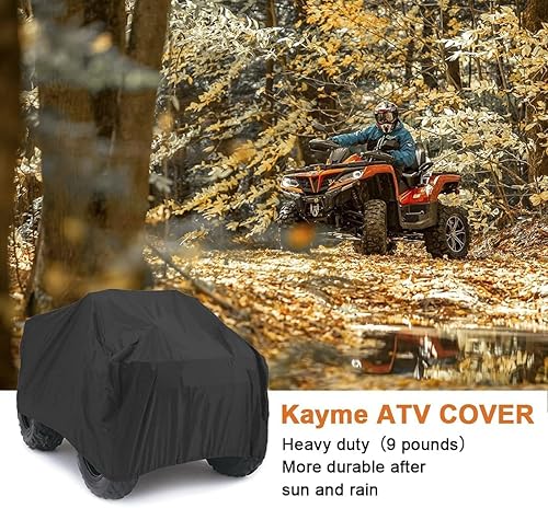 Miniatura 7 de Cubierta ATV impermeable de alta resistencia Kayme, para todo clima, para quad de 4 ruedas, protección contra sol, lluvia y nieve, apta para Honda