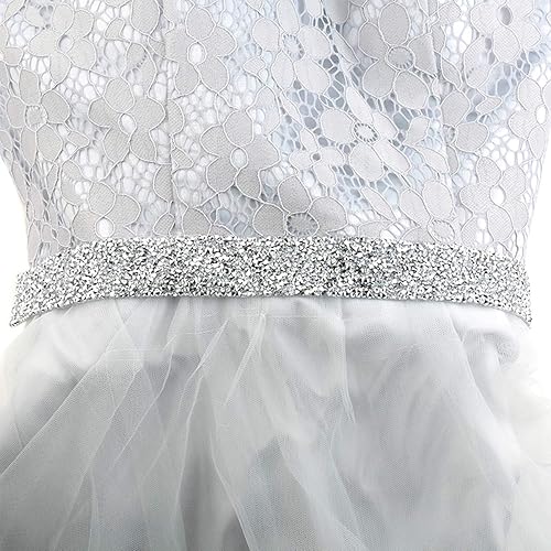 Miniatura 7 de Cozylkx Tira de diamantes de imitación de 1 yarda, cinta autoadhesiva de diamantes de imitación de fijación en caliente para ropa, zapatos,