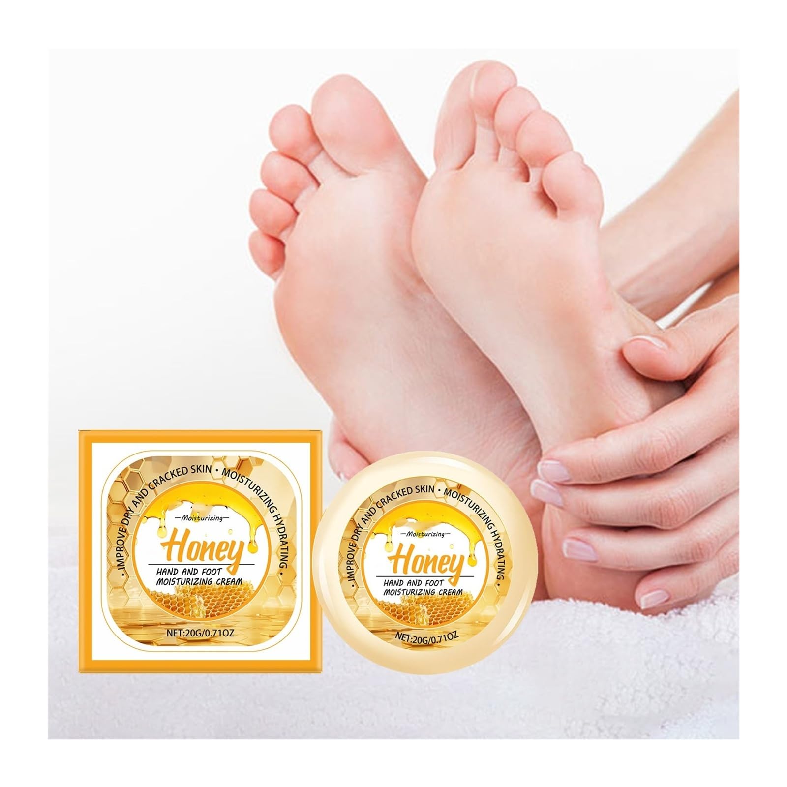 Crema Hidratante Manos Y Pies 20g | Hidrata, nutre y cuida la piel.(2pcs)