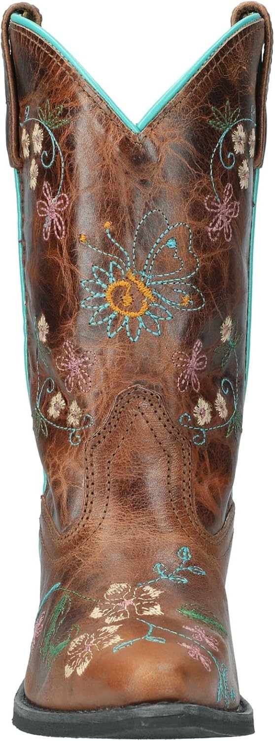 Smoky Mountain Girls Florence Brown Leather Cowboy Boots