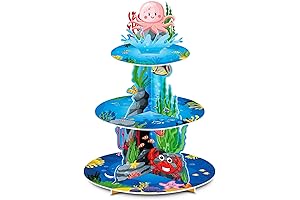 Enthralling Baby Shark Cupcake Stand: An Undersea Extravaganza for Your Little Adventurer
