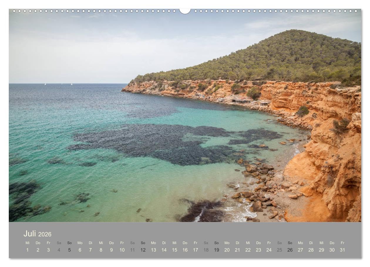 Ibiza - Spanien (hochwertiger Premium Wandkalender 2026 DIN A2 quer), Kunstdruck in Hochglanz: Nicht nur eine Partyinsel! (CALVENDO Orte)