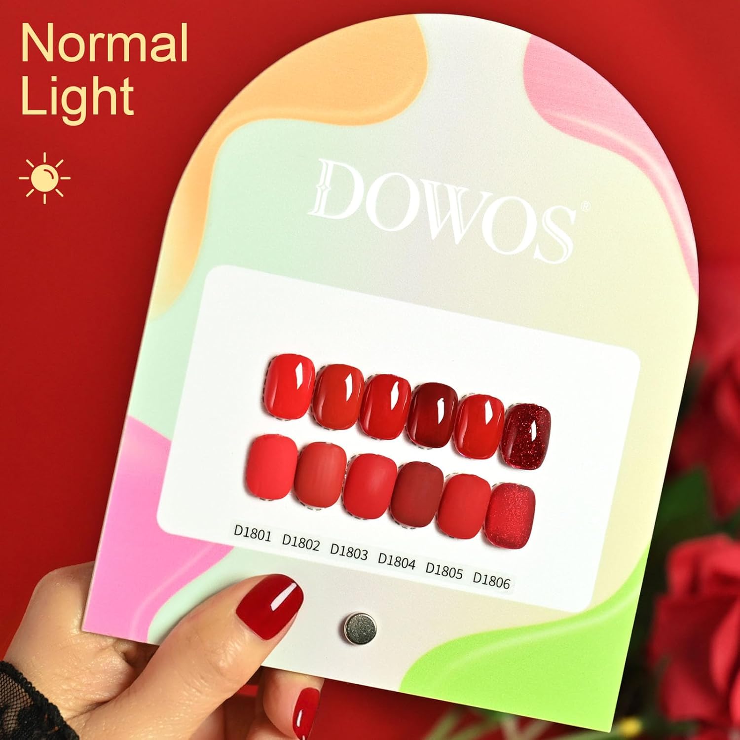 6 Pcs 15 ML Gel Polish Set Same Color Same Bottle Soak Off Gel Polish Kit Nail Art Manicure Salon DIY at Home for Women (Glitter Burgundy Dark Cherry Red