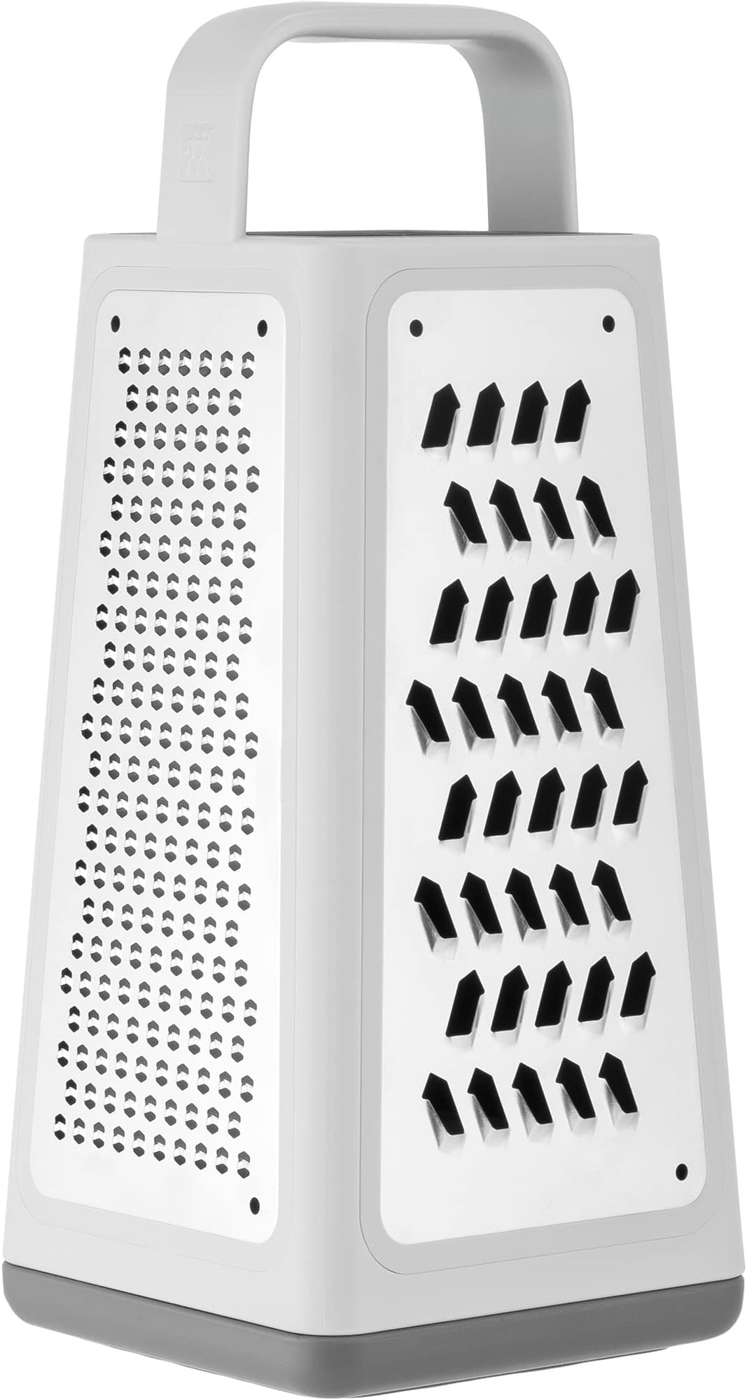 Z-Cut Tower Multifunctional Box Grater, Faster Grating Technology, Cheese Zester, Garlic Slicer, Rasp and More - Gray