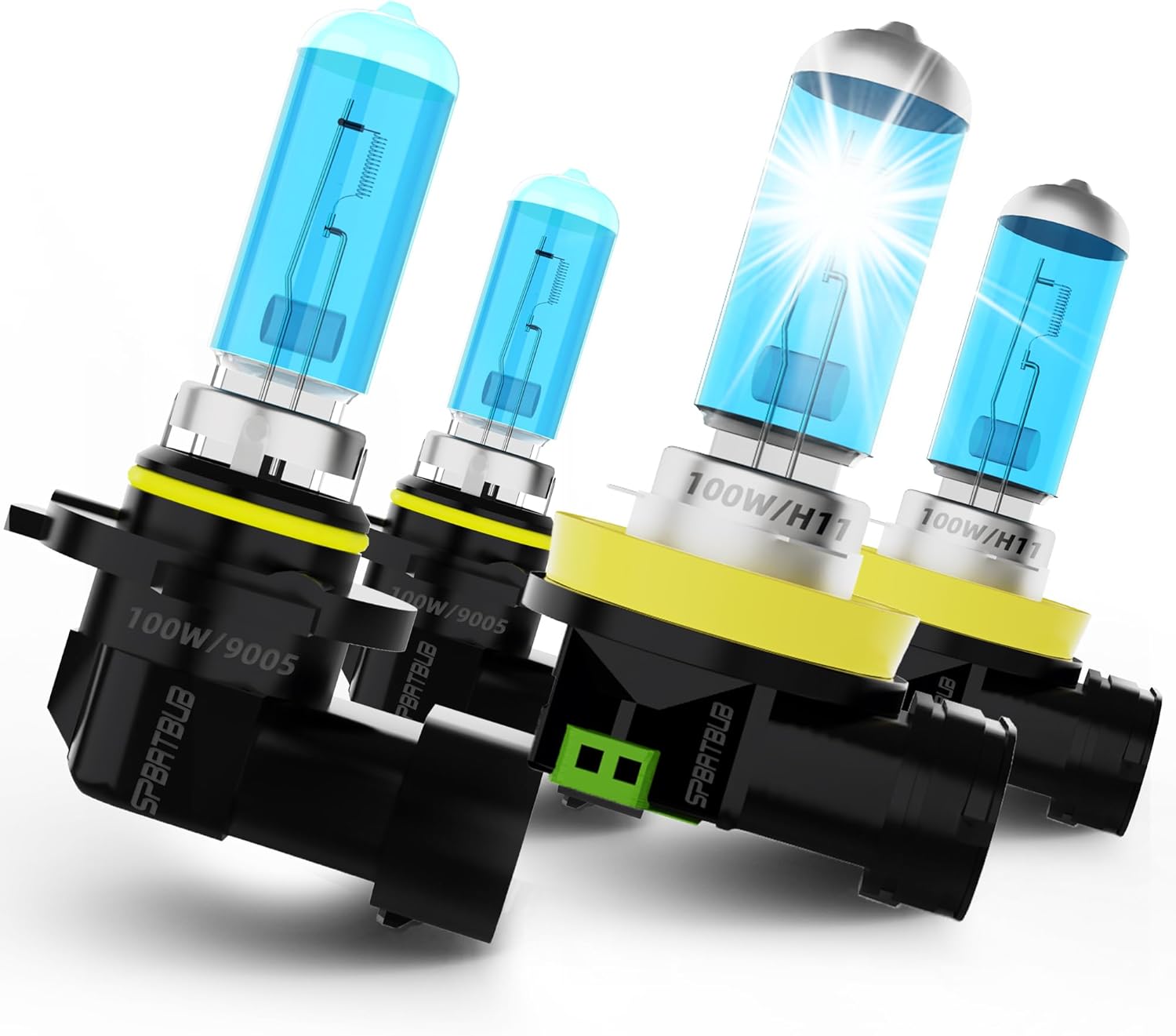 Compatible With Toyota Avalon 2000-2007 Halogen Headlight Bulbs,9005/HB3/H10 High Beam+ 9006/HB4 Low Beam+ 9006 Fog Lights Combo,Plug N Play,Pack of 6