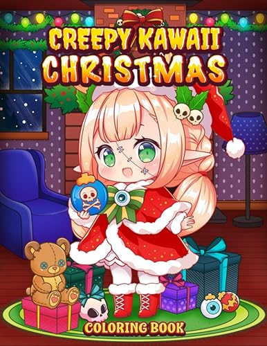Creepy Kawaii Christmas Coloring Book: Pastel Goth Cute and Creepy Holiday Coloring Pages for Adults (Pastel Goth Coloring Series)