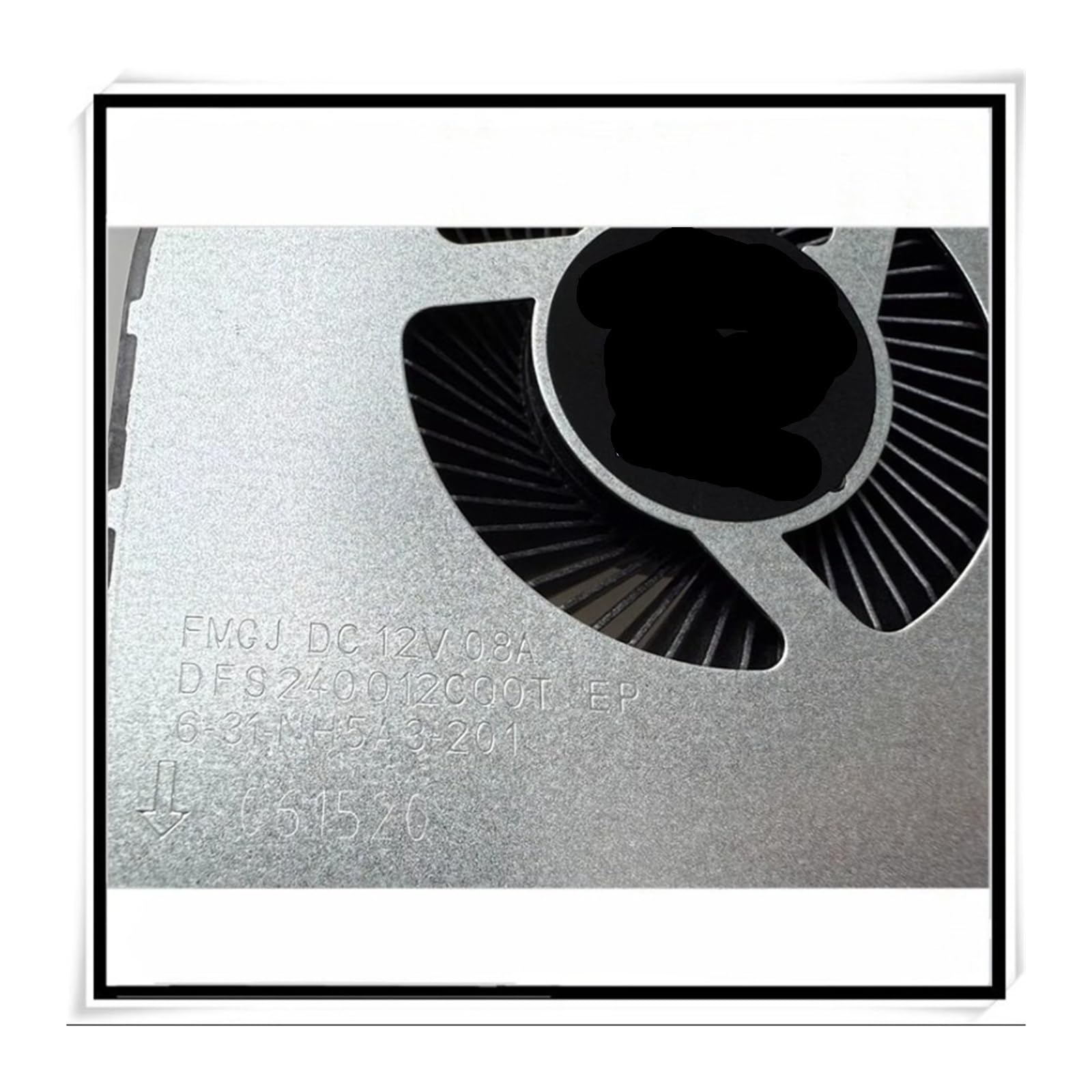 Ventilador De Refrigeración for CPU De Ordenador Portátil, Compatible con FMGJ, Ventilador De Escape De 12V 0,8A DFS240012CQ0T 6-31-NH5A3-201