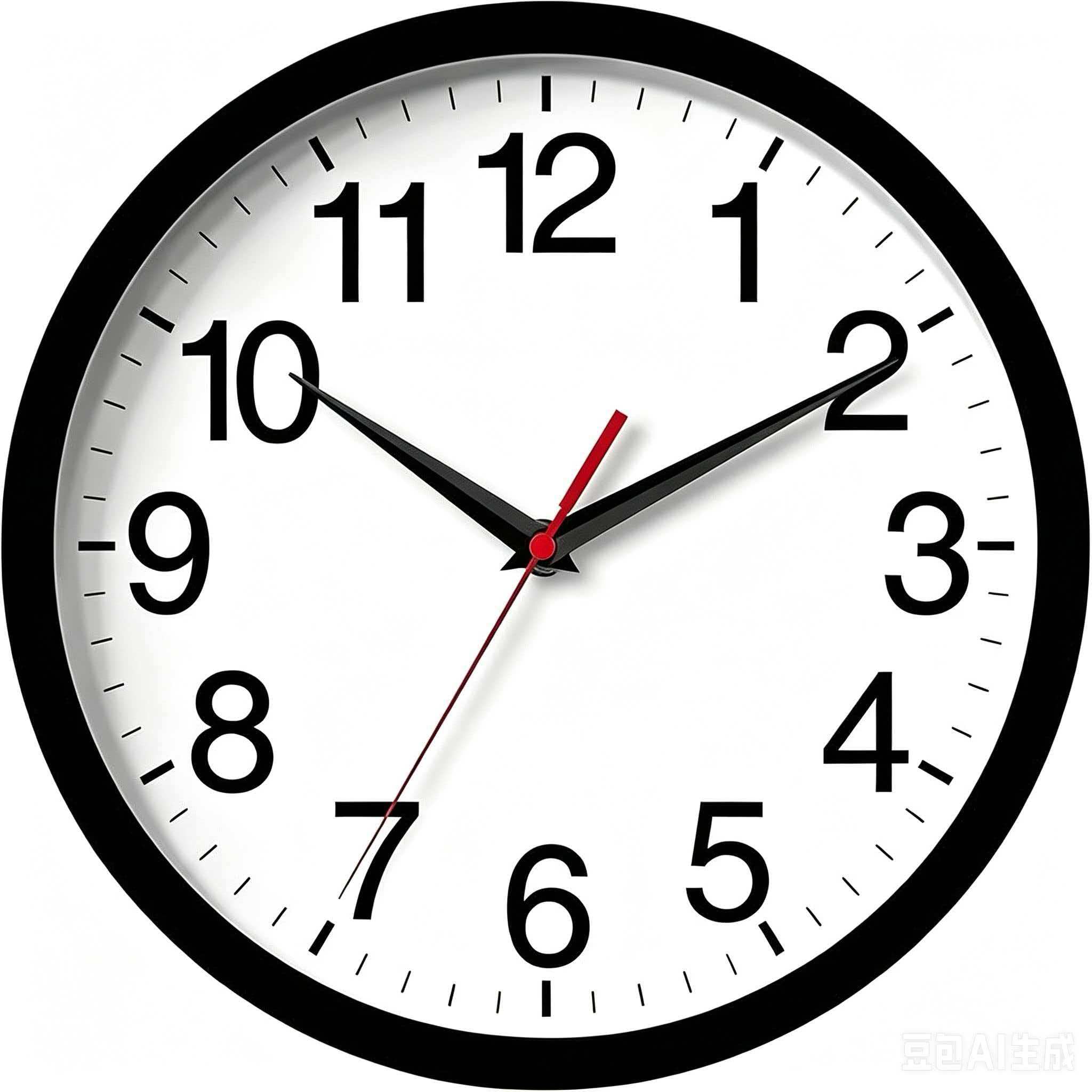 Lottogo Modern Wall Clock - Battery Operated, Tick-Tack - Retro, Easy to Read Quartz Design for Kitchen, Living Room, Office & Bedroom Decoration-12 Inch
