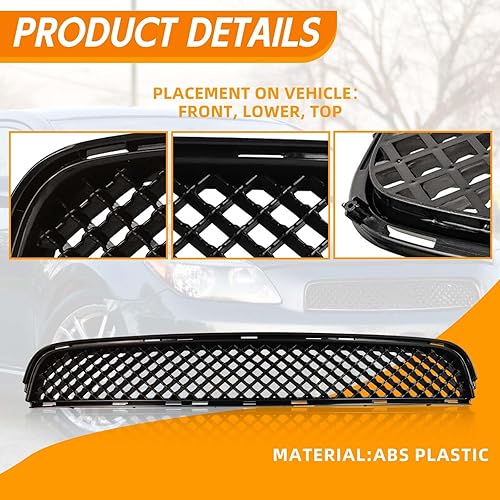 Miniatura 5 de YLT AUTO Rejilla de protección de parachoques delantero para Scion Tc Smt10600 2005-2010 para Scion Tc Smt10600 entrada de aire frontal negro