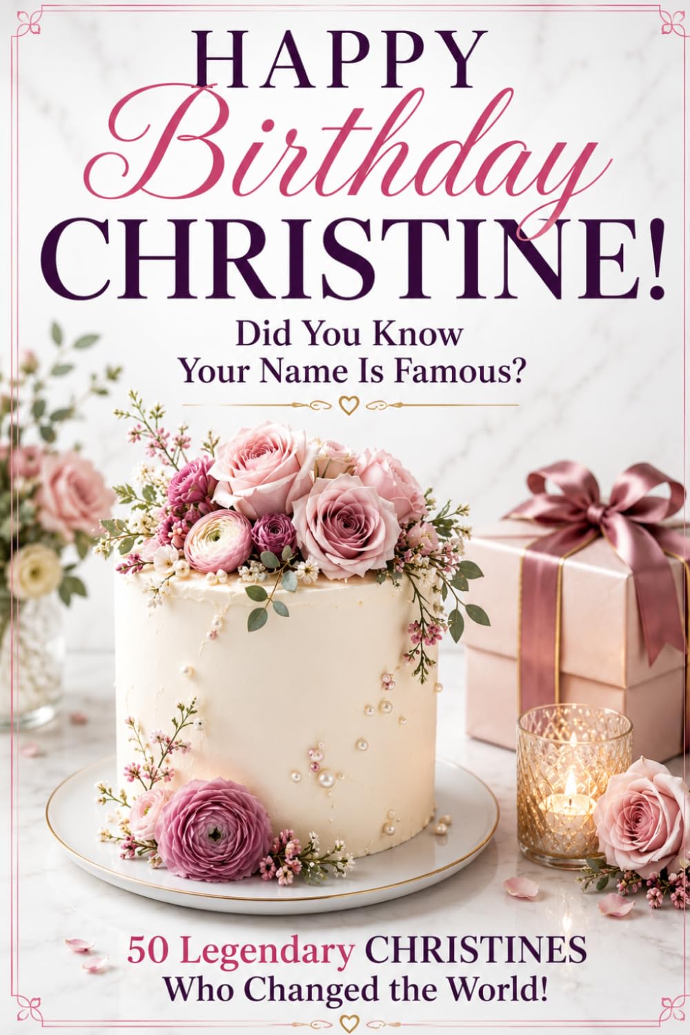 Happy Birthday, CHRISTINE! Did You Know Your Name Is Famous?: 50 Legendary Christines Who Changed the World