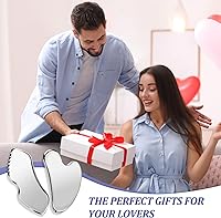 Vista 6 de Herramienta facial de raspado de acero inoxidable para esculpir la mandíbula y drenaje linfático descongestivo, herramienta de masajeador facial