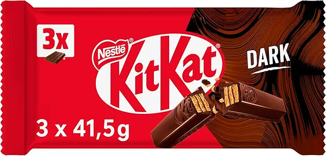 Kit Kat Te Matcha - Barrita de Chocolate Negro Multipack 3x41,5g