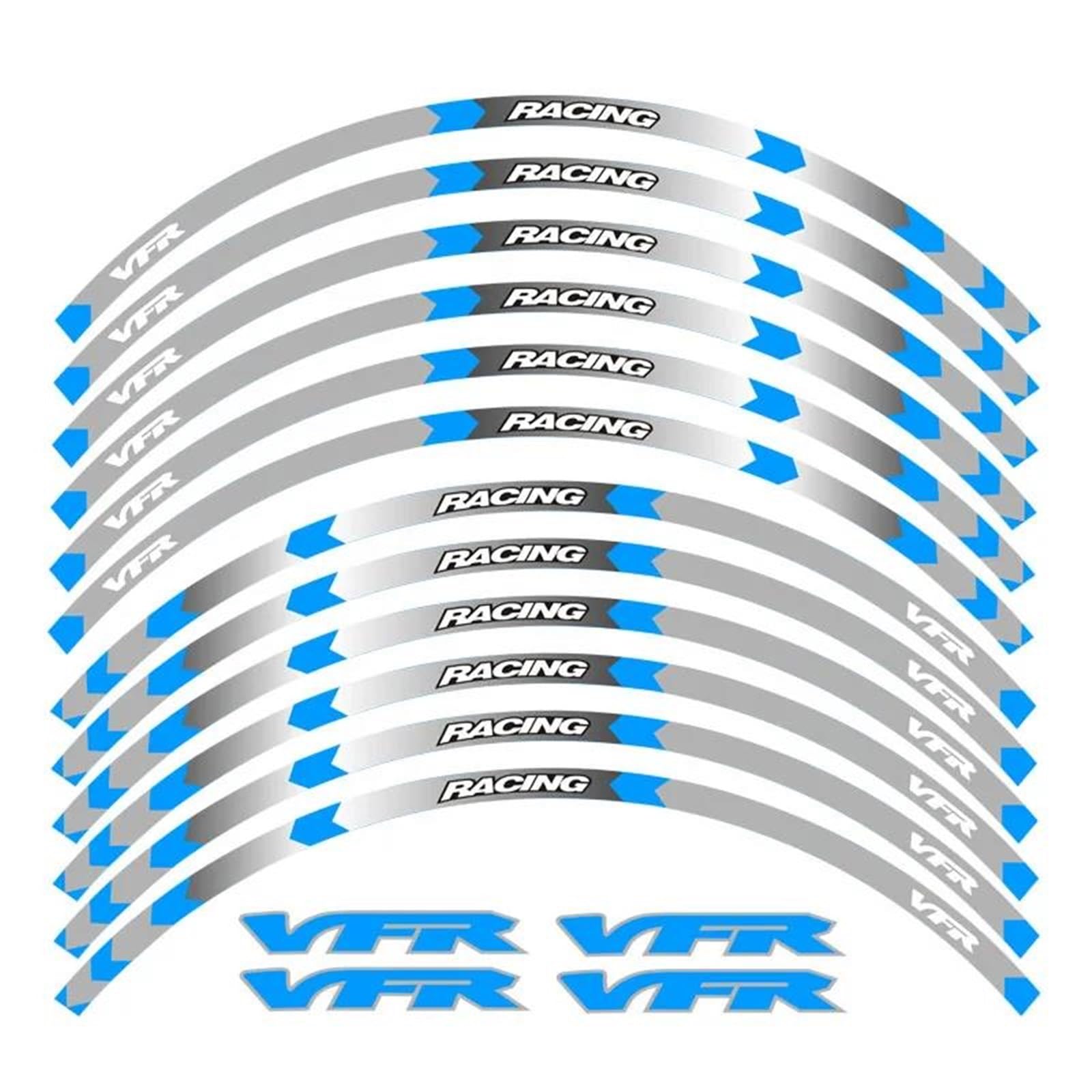 Motorcycle Wheel Tire Rim Stickers 17inch for VFR VFR750 VFR800 VFR1200 VFR1200F