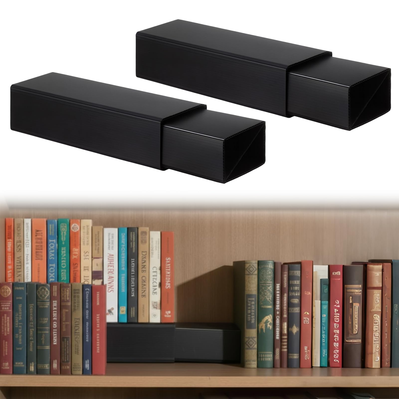 Photo 1 of Thyle 2-Level Bookshelf Riser - Black