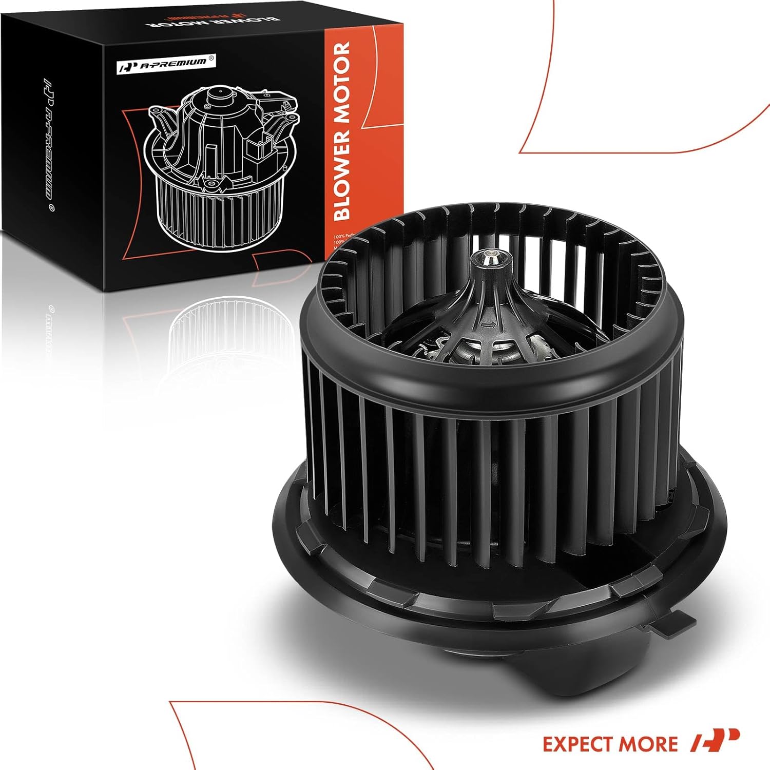 A-Premium Rear HVAC Heater Blower Motor Compatible with Audi Q7 2007-2015 & Volkswagen Touareg 2004-2010 - Replace# 7E0819021A, 7E0-819-021-A