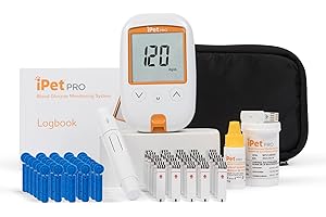 iPet PRO Blood Glucose Monitoring System for Dogs and Cats | Test...