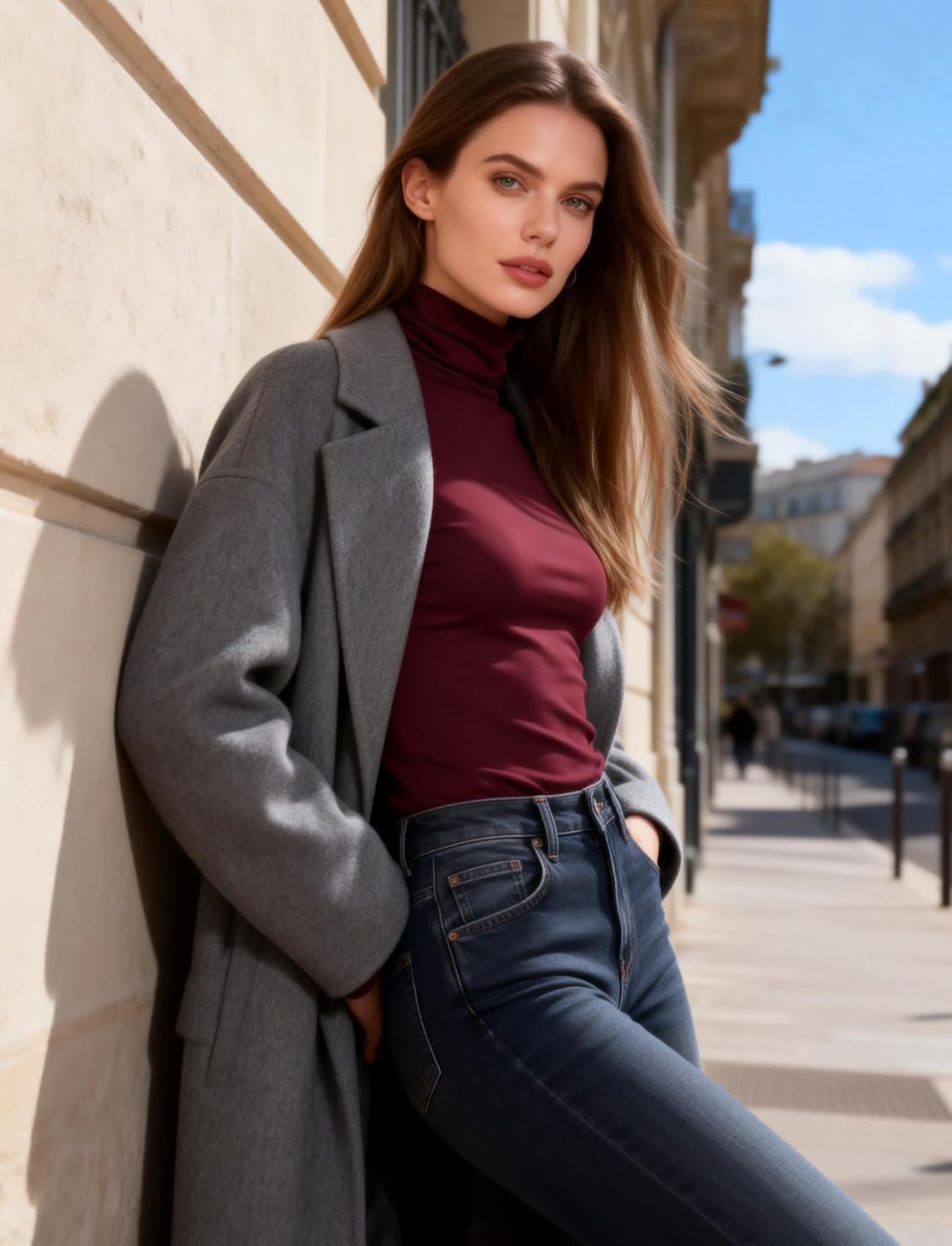 Women's Turtleneck Long Sleeve Shirts Thermal Base Layer Underwear Tops Lightweight Undershirt - Image 4