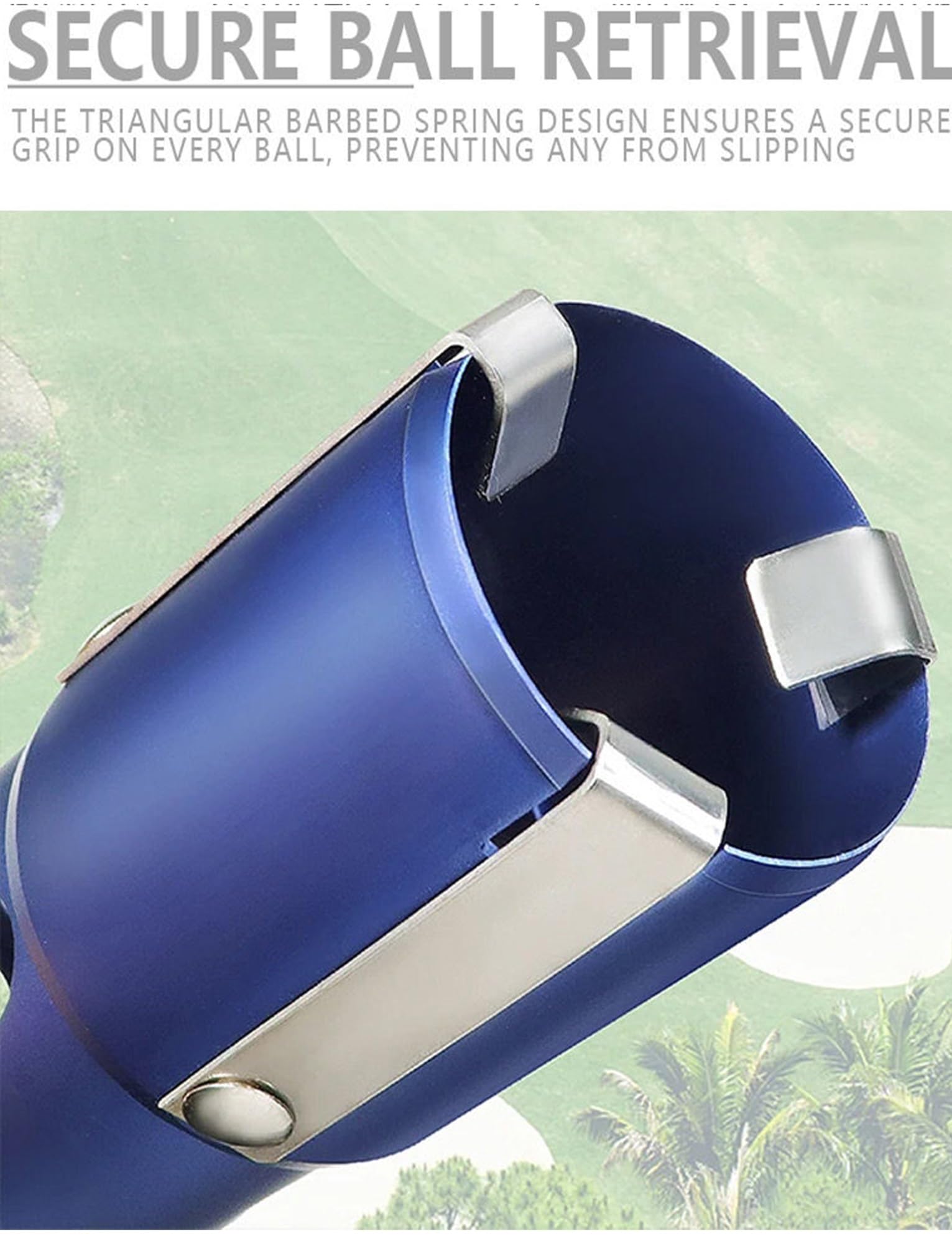 Tubo superior recogedor de pelotas de golf, colector de bolas de aluminio, capacidad para 20 pelotas, ligero y duradero para una fácil recogida en campo o campo de golf