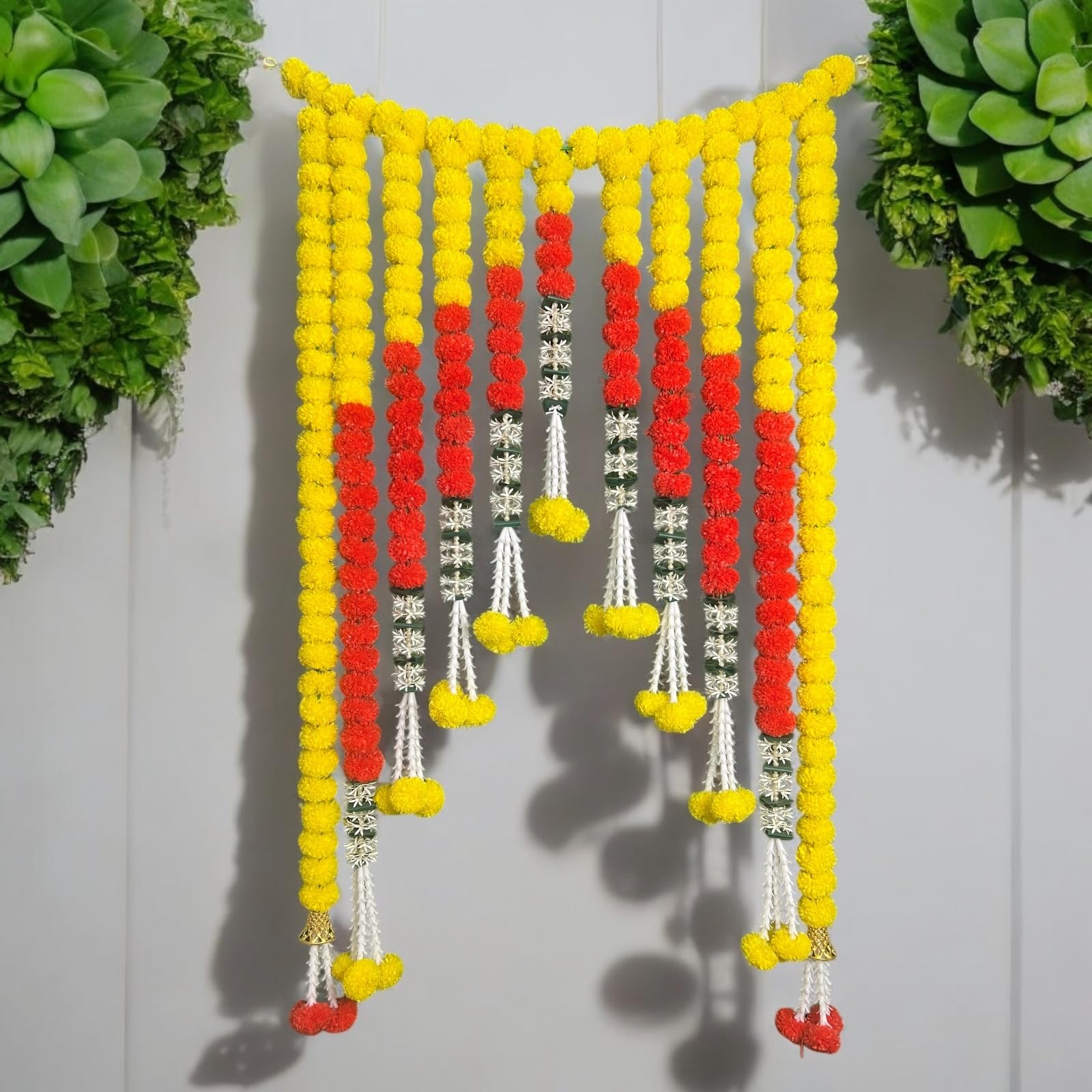 Handmade Marigold & Jasmine Garland - 2 Pack -15