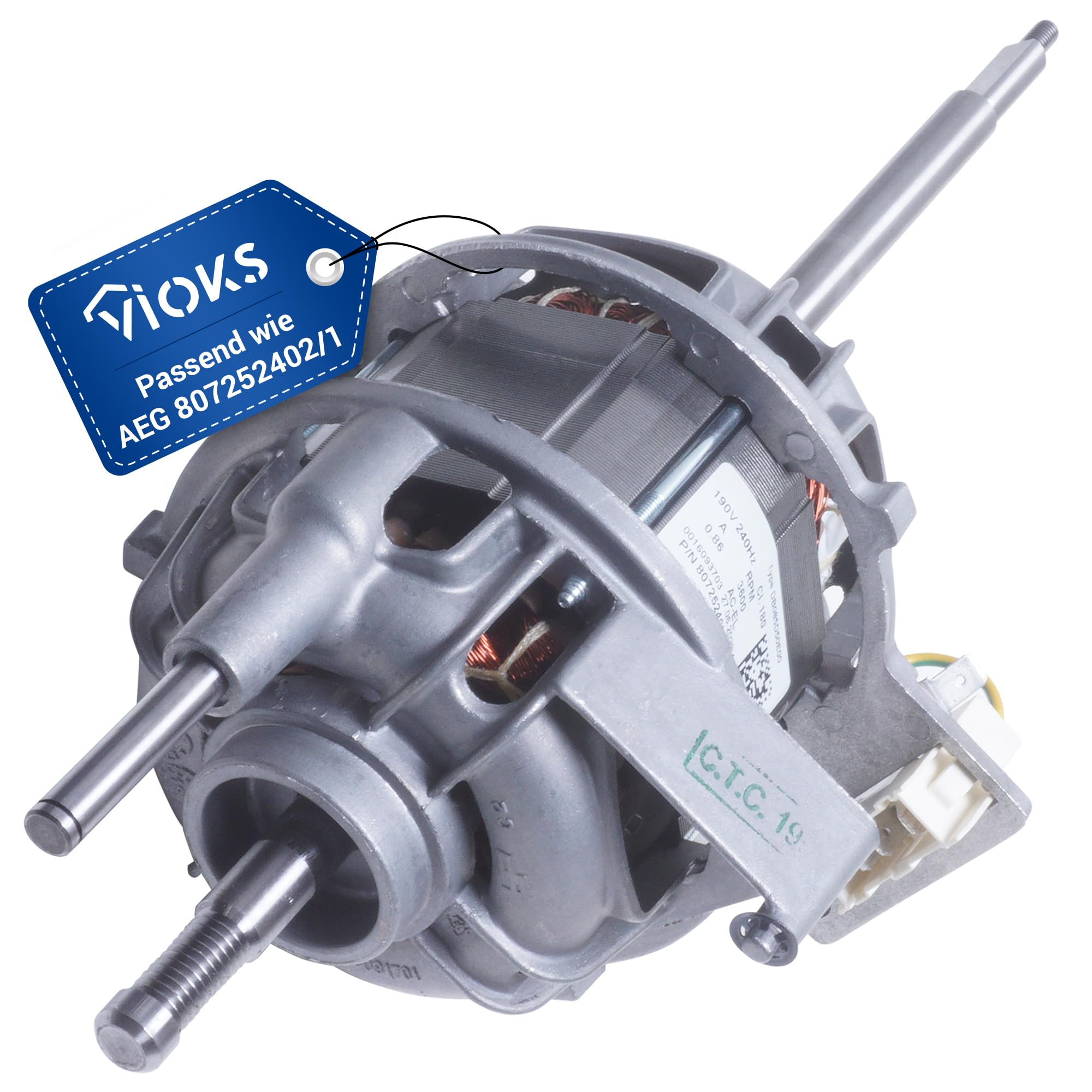 DL-pro Motor adecuado para AEG Electrolux 807252402/1 8072524021 Nidec Tipo DB085D50E00 Secadora de condensador Secadora con bomba de calor DL-pro Motor adecuado para AEG Electrolux 807252402/1 8072524021 Nidec Tipo DB085D50E00 Secadora de condensador Secadora con bomba de calor