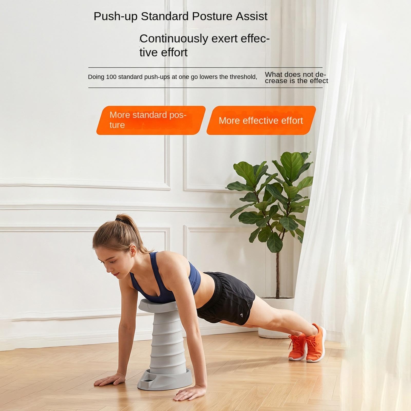 Trenażer Do Pompek Asystowany Przenośny Regulowany Antypoślizgowy Sprzęt z | Korektor Techniki Pompek Dom Siłownia Plener Trening Fitness