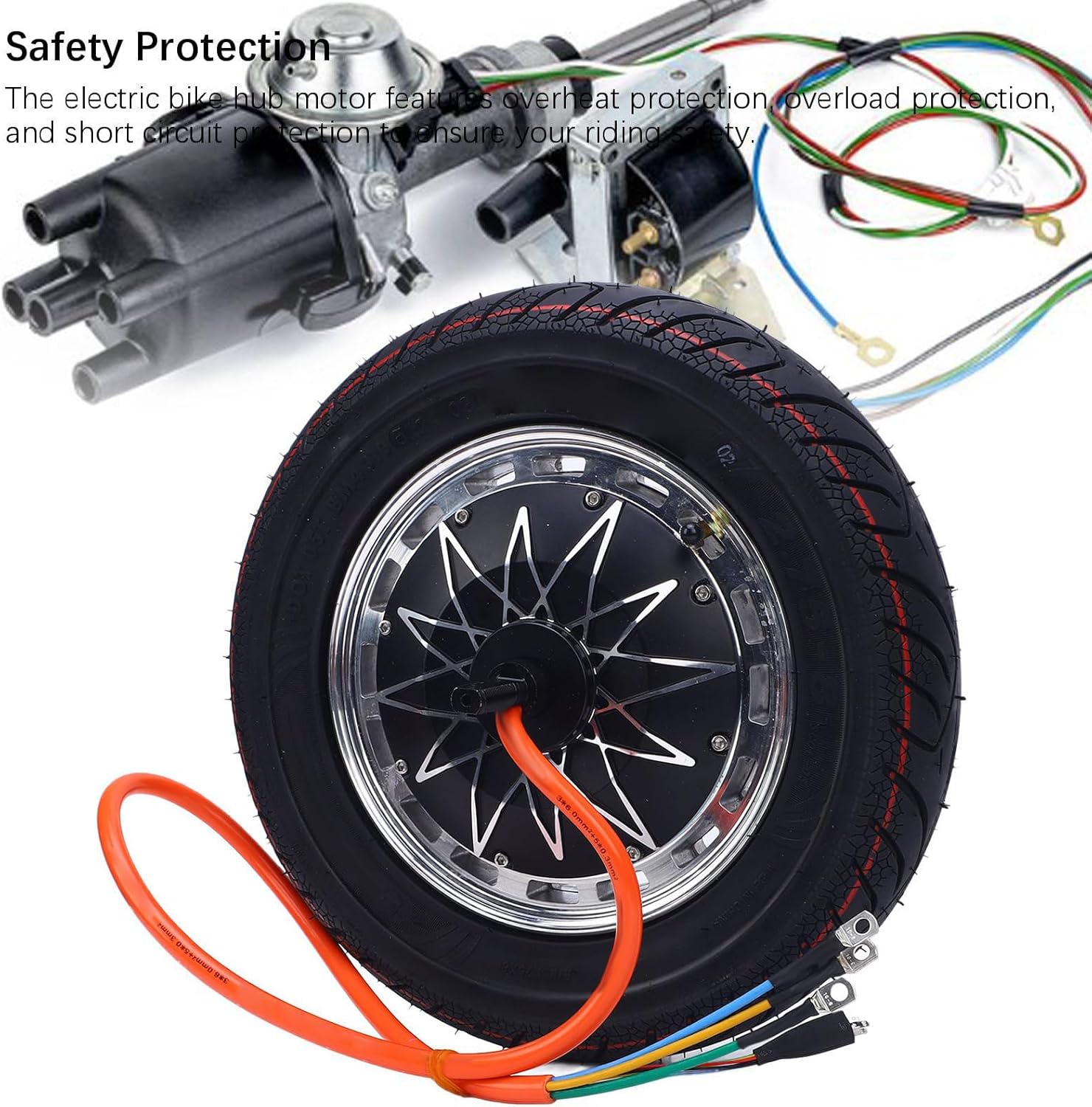 Hub Motor、14in Electric Bike Wheel Motor Electric Motorcycle 48V