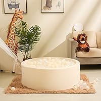 Vista 9 de Bolas de pozo de bolas Realhaha 50 100 200 500 Bolas de juego de plástico para bebés, niñas, niños pequeños, tienda de campaña, piscina, sala