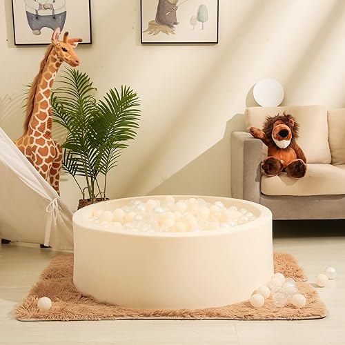 Miniatura 8 de Realhaha Pelotas para niños pequeños, paquete de 100 bolas de plástico sin BPA para bebés para juegos de pelotas de boxeo, gran regalo para niños y