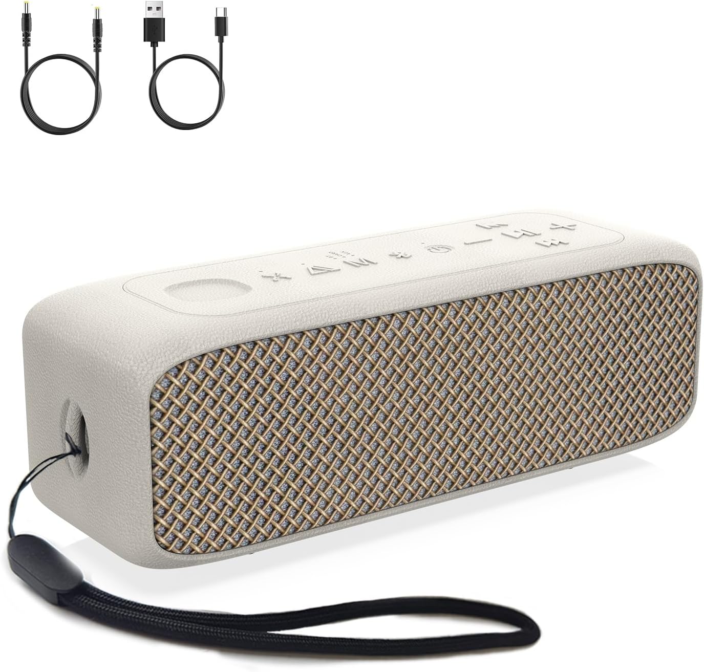 JUOVI Bluetooth Speaker,20W Stereo Sound,Wireless Speaker with Bluetooth 6.0,24H Playtime,IP68 Waterproof Shower Speaker,TWS Pairing, Support TF Card,AUX 3.5mm Input,Speaker for Home,Outdoor,Travel