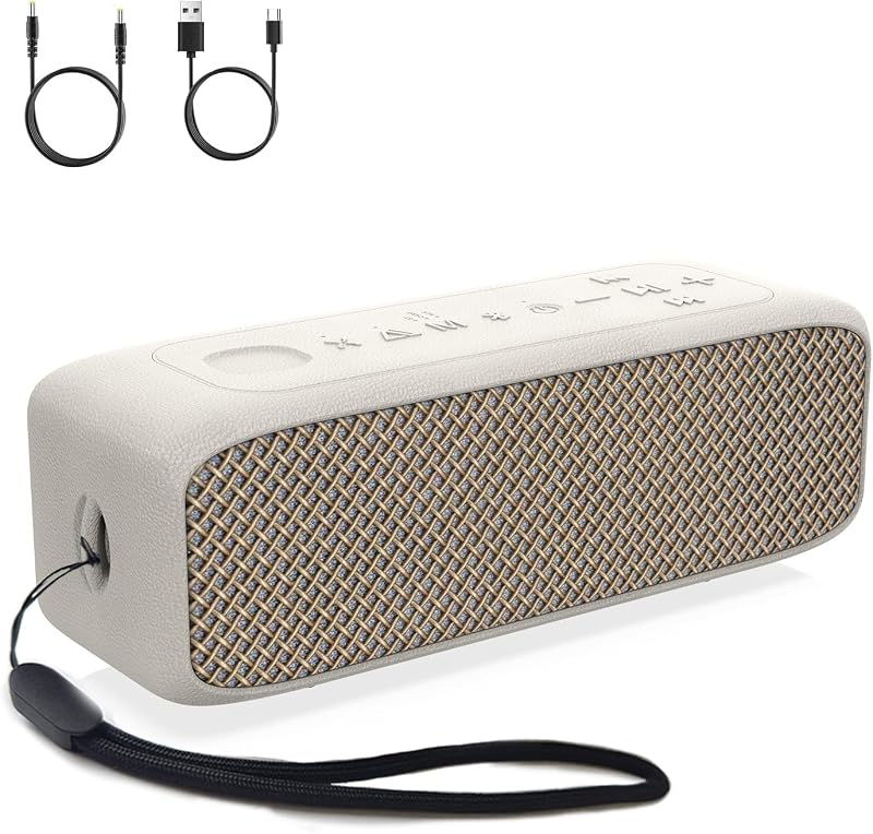 JUOVI Bluetooth Speaker,20W Stereo Sound,Wireless Speaker with Bluetooth 6.0,24H Playtime,IP68 Waterproof Shower Speaker,TWS Pairing, Support TF Card,AUX 3.5mm Input,Speaker for Home,Outdoor,Travel