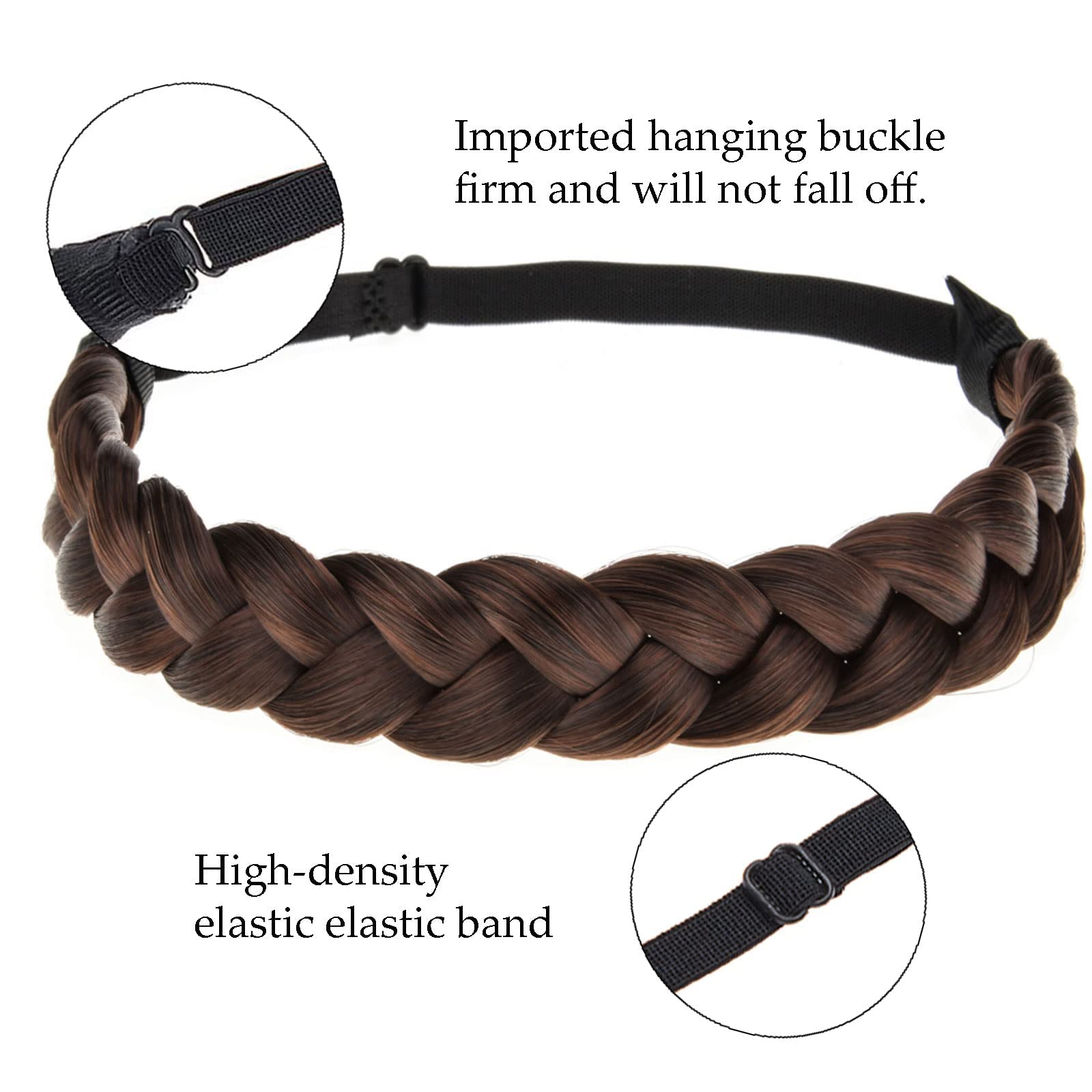 Amazon.com : TOECWEGR Braid Headband 3 Strand Synthetic 