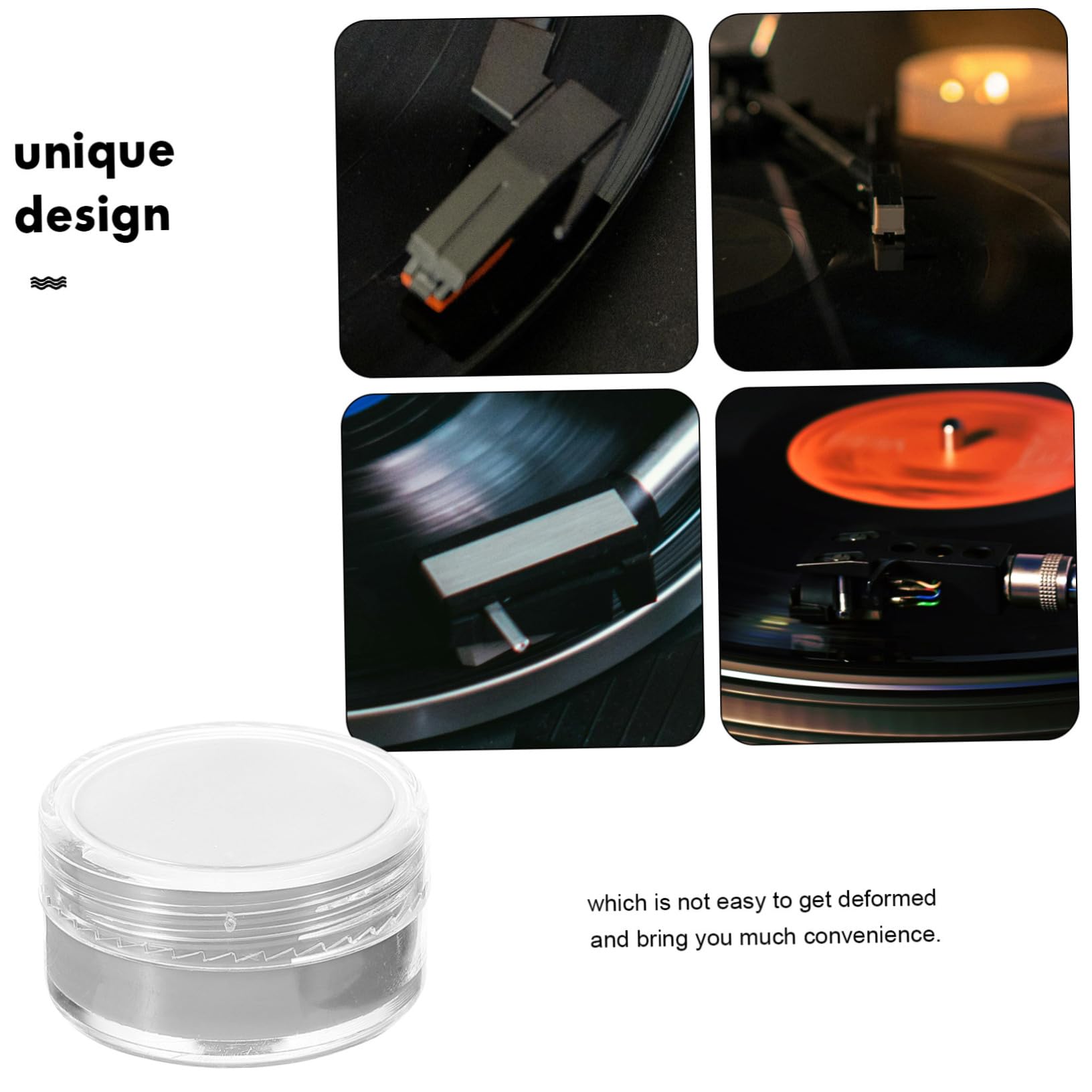 Toyvian 5pezzi Cleaner Per Puntina Del Giradischi Gel Pulente Antistatico Per Aghi Rimuove Polvere e Detriti Per Suono Ottimale e Longevità Dei Dischi Accessorio Audio Compatibile Con
