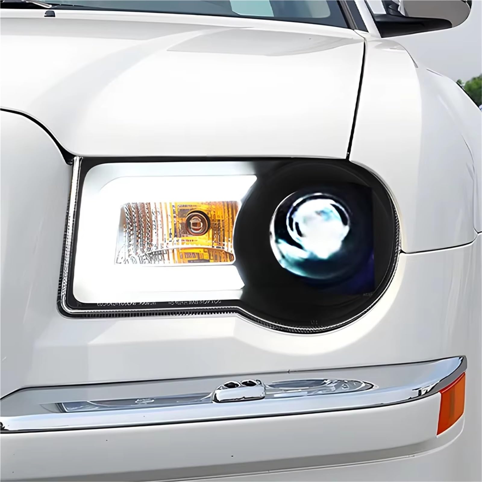 Per Chrysler Per 300C 2005-2010 Conjunto Faro Delantero | Fari anteriori Gruppo fari per auto Aggiornamento Accessori per strumenti per lenti per proiettori