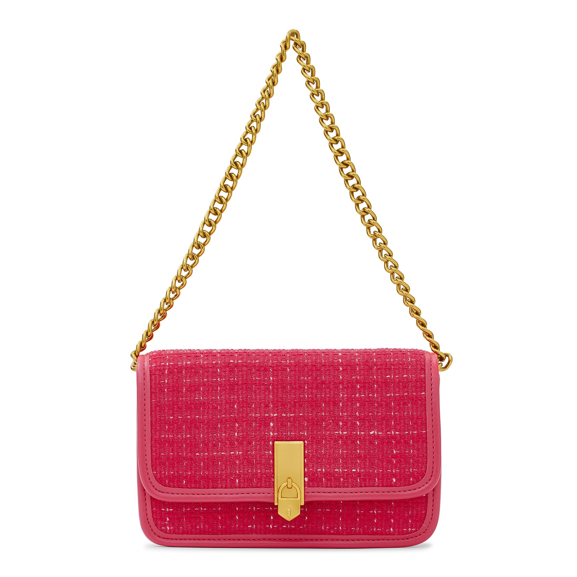 Miraggio Amelia Tweed Shoulder Bag for Women (Tweed Pink) (B0CQRLCRJC) Amazon Price History, Amazon Price Tracker
